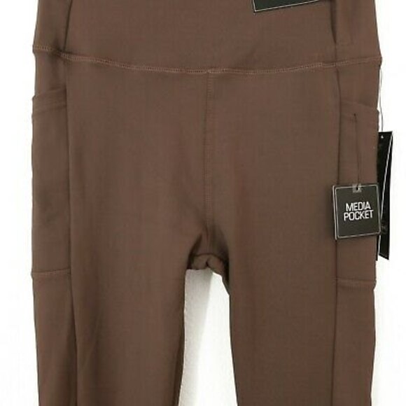 Kay Unger Skinny Leggings Size S High Rise Media Pockets Taupe NEW Tag B13 - Picture 4 of 5